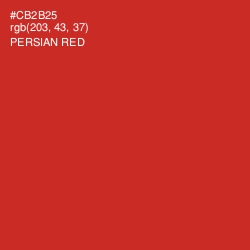 #CB2B25 - Persian Red Color Image